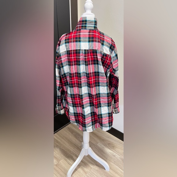 Old Navy Women’s XL Red/Black/White Flannel 100% Cotton Soft - Picture 6 of 7